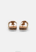 Z62T1543 Women Anna Field T-Bar Sandals Khaki - Image 4