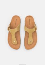 Z62T1543 Women Anna Field T-Bar Sandals Khaki - Image 6