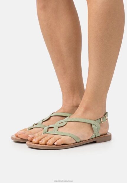 Z62T1545 Women Anna Field T-Bar Sandals Mint