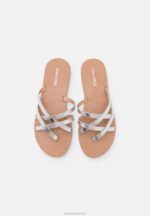 Z62T1546 Women Anna Field T-Bar Sandals Silver - Image 6