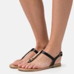 Z62T1547 Women Anna Field T-Bar Sandals Black