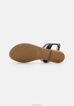 Z62T1547 Women Anna Field T-Bar Sandals Black - Image 5