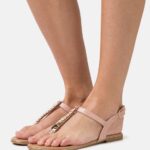 Z62T1548 Women Anna Field T-Bar Sandals Light Pink