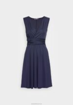 Z62T154 Women Anna Field Jersey Dress Dark Blue - Image 4