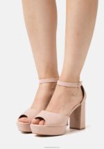 Z62T1550 Women Anna Field Platform Sandals Light Pink