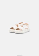 Z62T1551 Women Anna Field Platform Sandals White - Image 3
