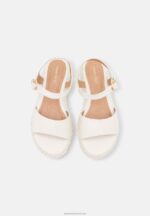 Z62T1551 Women Anna Field Platform Sandals White - Image 6