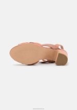 Z62T1553 Women Anna Field Platform Sandals Dark Rose - Image 5