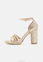 Z62T1555 Women Anna Field Platform Sandals Gold - Image 2