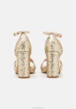 Z62T1555 Women Anna Field Platform Sandals Gold - Image 4