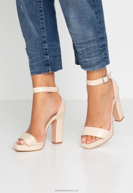 Z62T1557 Women Anna Field High Heeled Sandals Offwhite