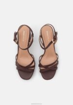 Z62T1558 Women Anna Field Platform Sandals Dark Brown - Image 5