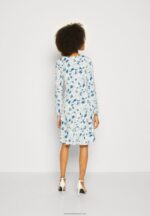 Z62T155 Women Anna Field Jersey Dress Light Blue - Image 3