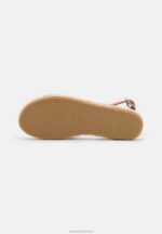 Z62T1560 Women Anna Field Leather Platform Sandals Cognac - Image 5