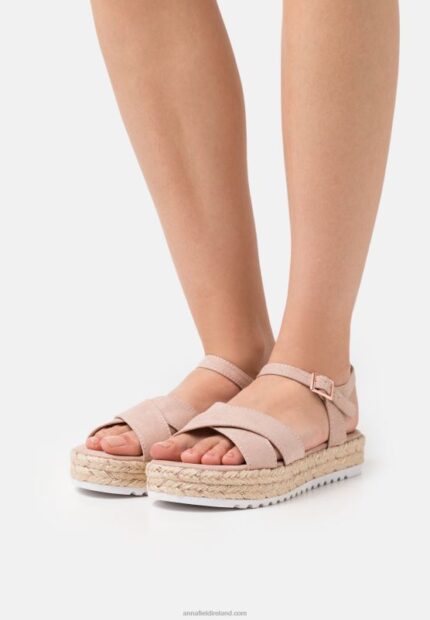 Z62T1561 Women Anna Field Espadrilles Light Pink