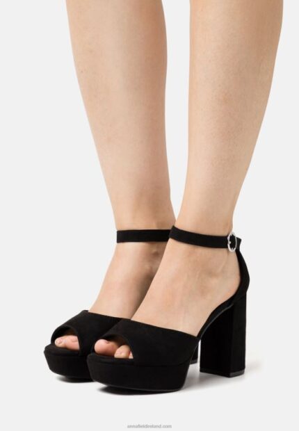 Z62T1562 Women Anna Field Platform Sandals Black