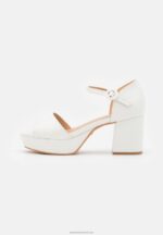 Z62T1563 Women Anna Field Platform Sandals White - Image 2