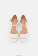 Z62T1563 Women Anna Field Platform Sandals White - Image 6
