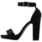 Z62T1565 Women Anna Field High Heeled Sandals Black