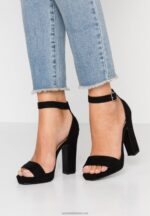 Z62T1565 Women Anna Field High Heeled Sandals Black - Image 4