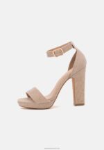Z62T1566 Women Anna Field High Heeled Sandals Rose Gold - Image 2