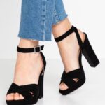 Z62T1567 Women Anna Field High Heeled Sandals Black