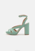 Z62T1568 Women Anna Field Platform Sandals Mint - Image 2