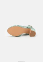 Z62T1568 Women Anna Field Platform Sandals Mint - Image 5