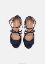 Z62T1569 Women Anna Field Platform Sandals Dark Blue - Image 6
