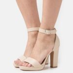 Z62T1571 Women Anna Field High Heeled Sandals Off-White