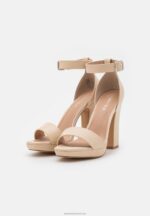 Z62T1571 Women Anna Field High Heeled Sandals Off-White - Image 3