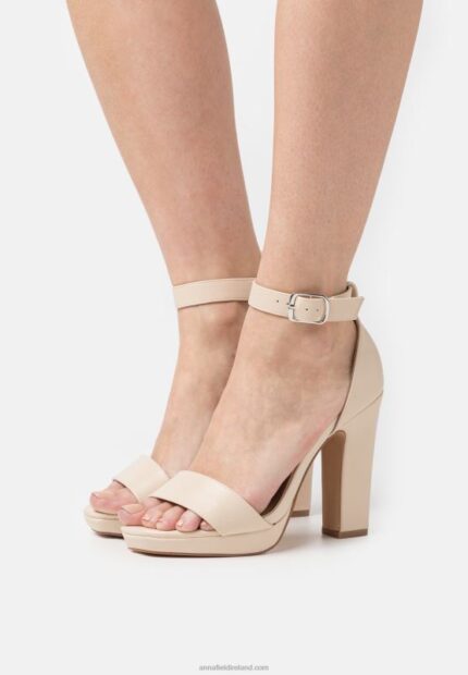 Z62T1571 Women Anna Field High Heeled Sandals Off-White