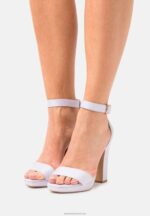 Z62T1574 Women Anna Field High Heeled Sandals Lilac