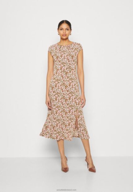 Z62T157 Women Anna Field Jersey Dress Multi-Coloured