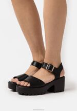 Z62T1583 Women Anna Field Platform Sandals Black