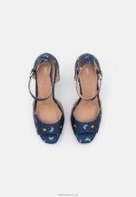 Z62T1585 Women Anna Field Platform Sandals Dark Blue - Image 6