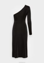 Z62T158 Women Anna Field Jersey Dress Black - Image 2
