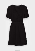 Z62T159 Women Anna Field Jersey Dress Black - Image 4
