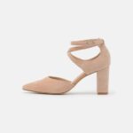 Z62T1606 Women Anna Field Leather High Heels Beige