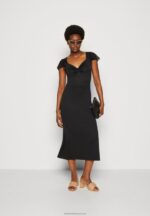 Z62T160 Women Anna Field Jersey Dress Black - Image 2