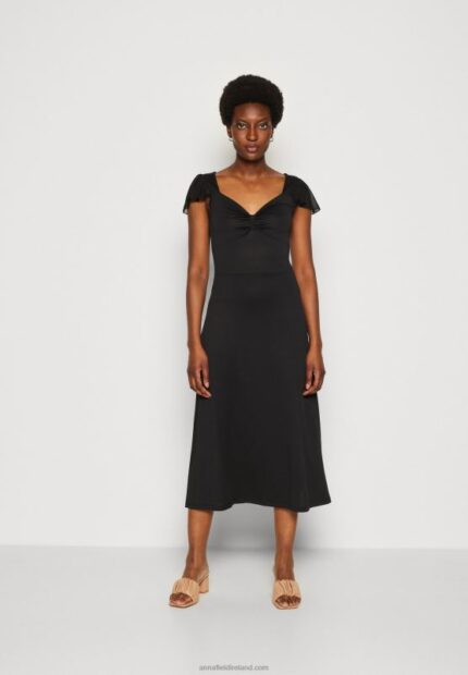 Z62T160 Women Anna Field Jersey Dress Black
