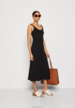 Z62T162 Women Anna Field Jersey Dress Black - Image 2
