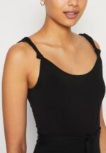Z62T162 Women Anna Field Jersey Dress Black - Image 6
