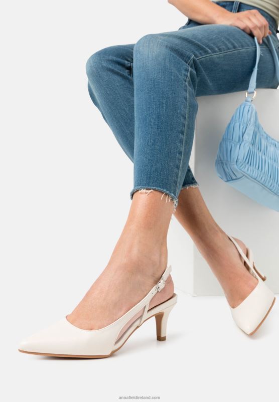 z62t1638_women_anna_field_classic_heels_white.jpg Z62T1638 Women Anna Field Classic Heels White - Image 1