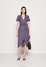Z62T163 Women Anna Field Jersey Dress Grey - Image 2