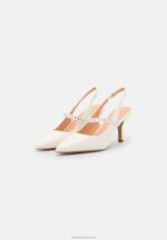 Z62T1641 Women Anna Field Classic Heels White - Image 3