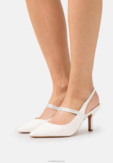 Z62T1641 Women Anna Field Classic Heels White