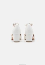 Z62T1649 Women Anna Field Classic Heels White - Image 4