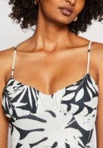 Z62T164 Women Anna Field Jersey Dress Black/White - Image 6