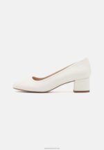 Z62T1651 Women Anna Field Leather Comfort Classic Heels White - Image 2